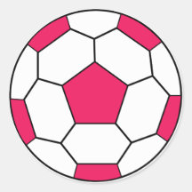 De Roze Sticker van de Bal van het voetbal