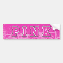 De roze Sticker van de Voorlichting Bumpersticker