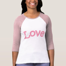 DE ROZE T-SHIRT VAN DE LIEFDE LADYS