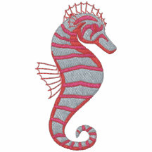 De roze T - shirts van Seahorse Emrboidered