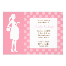 De roze Uitnodiging van het Baby shower van het St