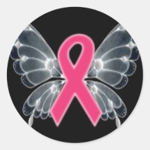 De roze VLINDER van het Lint Stickers