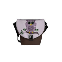 De roze Zak van de Boodschapper van de Uil Mini Schooltas