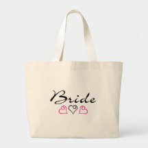 De Roze Zwarte Harten van de bruid Tassen
