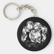De Rozen van de schedel Sleutel Hangers