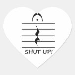De Rust van de Aantekening van de muziek met Gezwe Hart Stickers