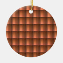 De rustieke Tegels van het Koper Kerstboom Ornamenten