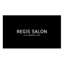 De SALON van REGIS, www.regissalons.com Visitekaartje