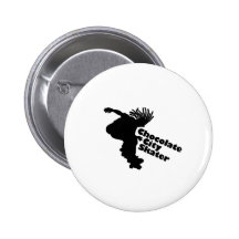 De Schaatser van de Stad van de chocolade Speldbutton