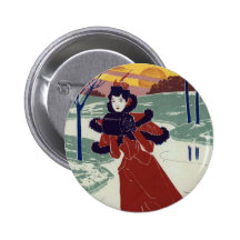 De Schaatser van het ijs Speldbutton