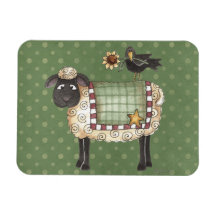 De Schapen & de Kraai van het Land van Folkart Rechthoekige Magneet