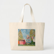 DE SCHAPEN VAN KERSTBOMEN CANVAS TASSEN