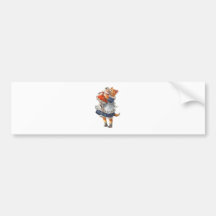 De schattige Kat van het Kat koestert Haar Gebroke Bumpersticker