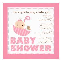 De schattige Uitnodiging van het Baby shower van d