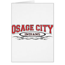 De Scheermessen van Indiërs van de Stad van Osage Kaarten