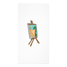 De Schildersezel van de kunst Persoonlijke Fotokaarten