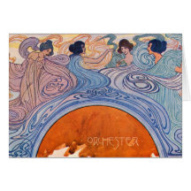 De schitterende Vintage Kaarten van de Jugendstil,