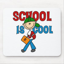 De School van de jongen is Koel muismatten