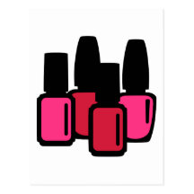 De schoonheid van het nagellak wenskaart