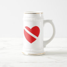 De SCUBA-UITRUSTING van de liefde Koffie Mokken