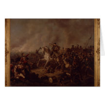 De slag van Waterloo Wenskaarten