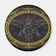 De Slangen van Pentagram Magneet