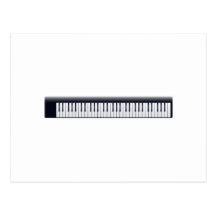 De Sleutels van de piano Wenskaarten