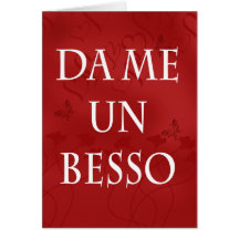 De Spaanse Kaart van de Valentijnskaart - kus me i