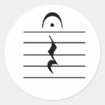 De Spatie van de Rust van de Aantekening van de mu Stickers