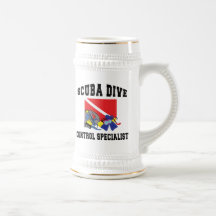 De Specialist van de Controle van de scuba-duiker Koffie Mok