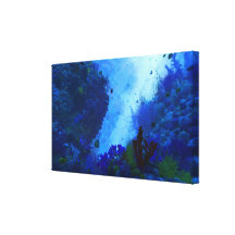 De Speelplaats van Poseidon Stretched Canvas Print
