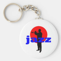 De Speler van de jazz Sleutel Hanger