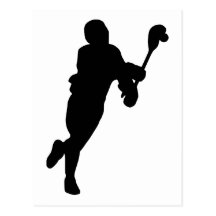 De Speler van de lacrosse Wenskaart