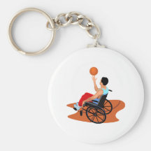 De Speler van het basketbal Sleutelhangers