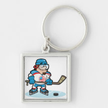 De Speler van het hockey - de V.S. Sleutelhanger