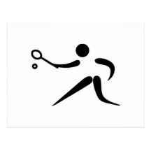 De Speler van het tennis Wenskaarten