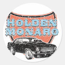 De spierauto van Monaro 1972 Sticker