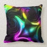 De spiralen abstract hoofdkussen van de regenboog