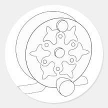 De Spoel van de Vlieg van het skelet Sticker