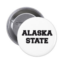 De staat van Alaska Speld Button