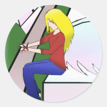 de stad van de engelenvlinder stickers