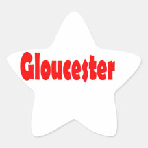 De stad van Gloucester in Engeland Stickers