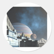 De Stad van het Sci Fi Sticker