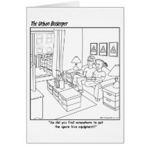 De stedelijke Cartoon van de Imker - Wenskaart