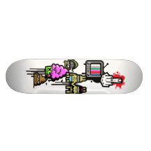 De Stedelijke Pictogrammen van Zlango Persoonlijk Skateboard