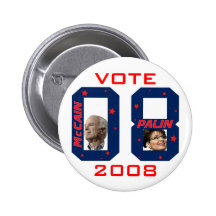 De STEM 2008 van Palin van McCain Button