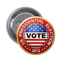 De Stem van de presidentiële Verkiezing 2012 Speld Buttons