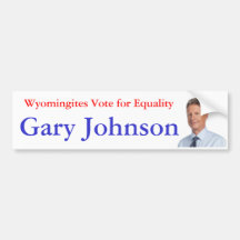 De Stem van Wyomingites voor Gelijkheid Bumperstickers