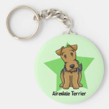 De Ster Airedale Terrier van Kawaii Sleutelhanger