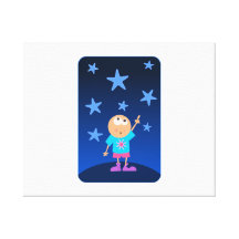 De Sterren van de cartoon Gallerij Wrapped Canvas